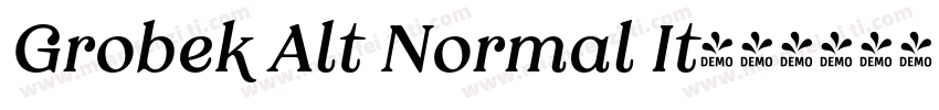 Grobek Alt Normal It字体转换